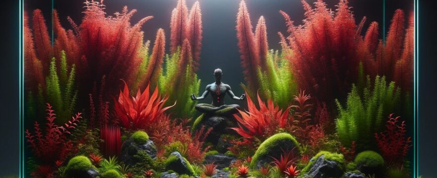 Aquascaping for yoga meditation